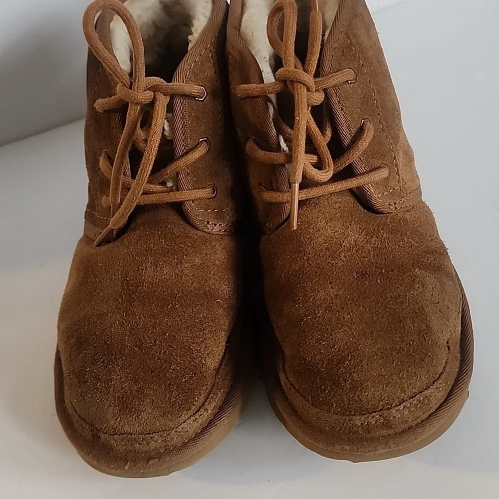 UGG Brown Suede Ankle Boots For Kids